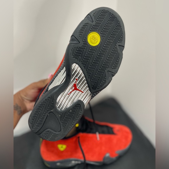 Air Jordan 14 “Ferrari” - WORN ONCE 🔥 Amazing Condition - size 11 - Picture 6 of 8